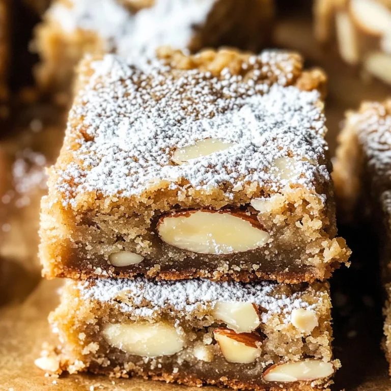 Almond Frangipane Blondies