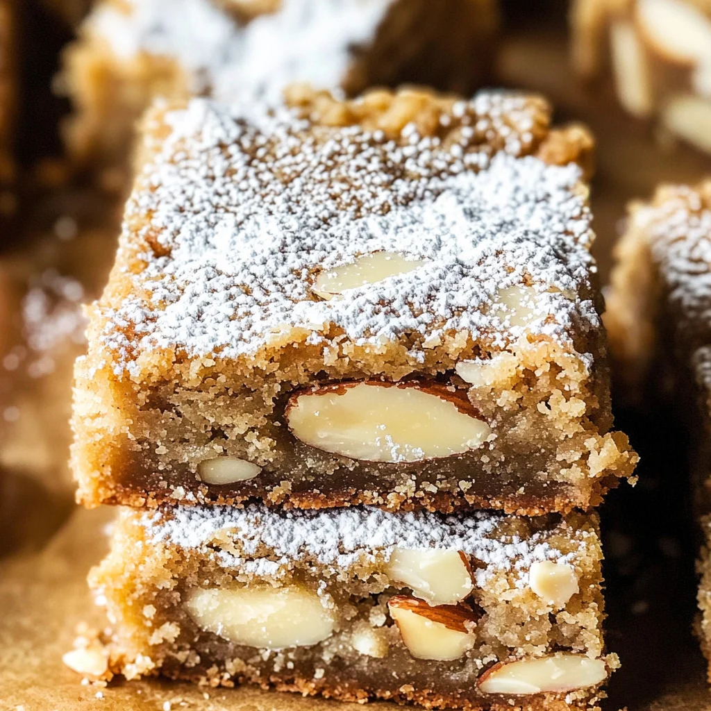 Almond Frangipane Blondies