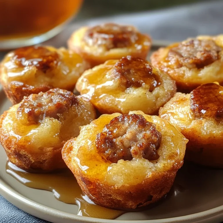Mini Sausage Pancake Muffins