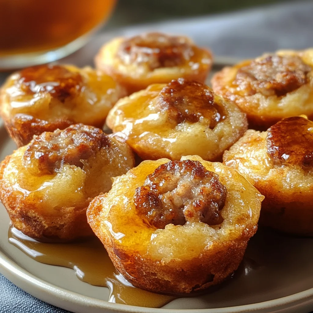 Mini Sausage Pancake Muffins