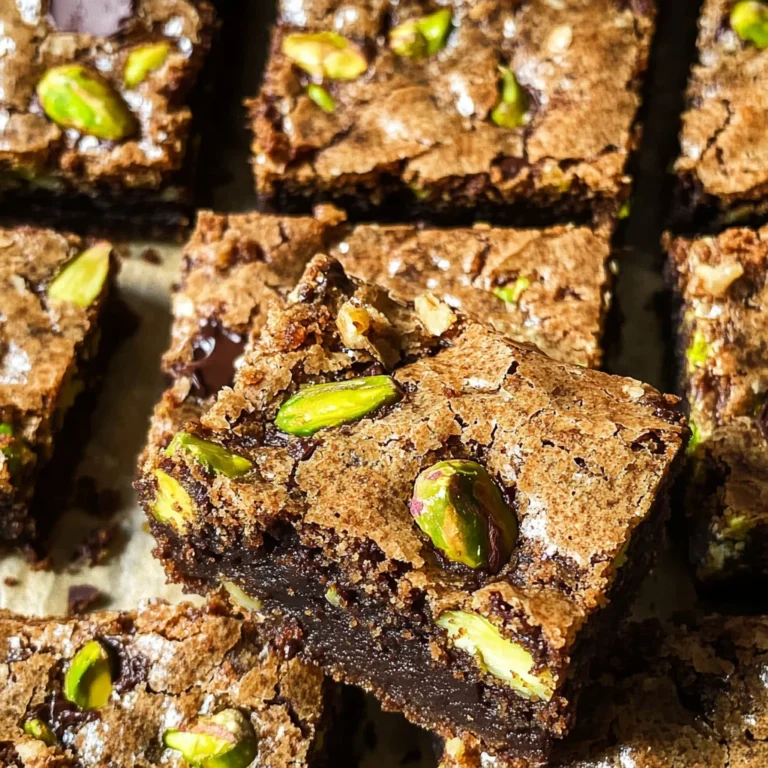 Pistachio Blondies