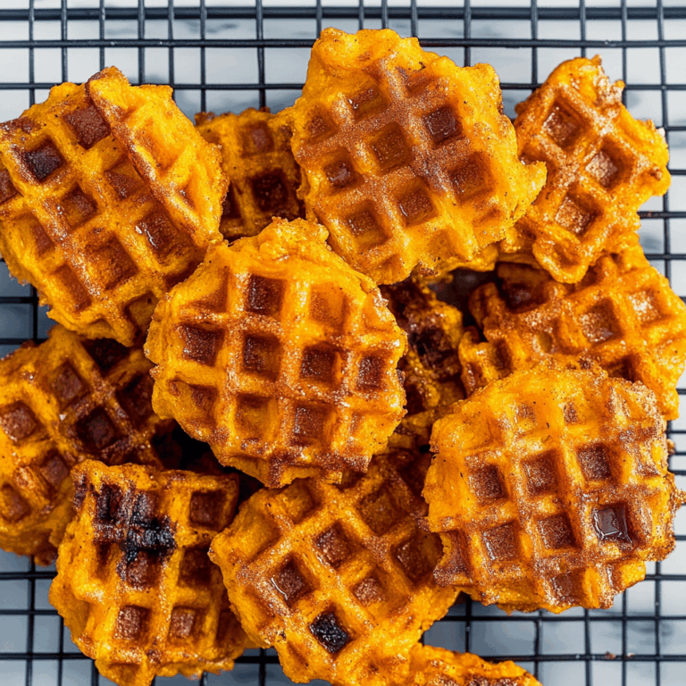 3 Ingredient Cheesy Sweet Potato Waffes
