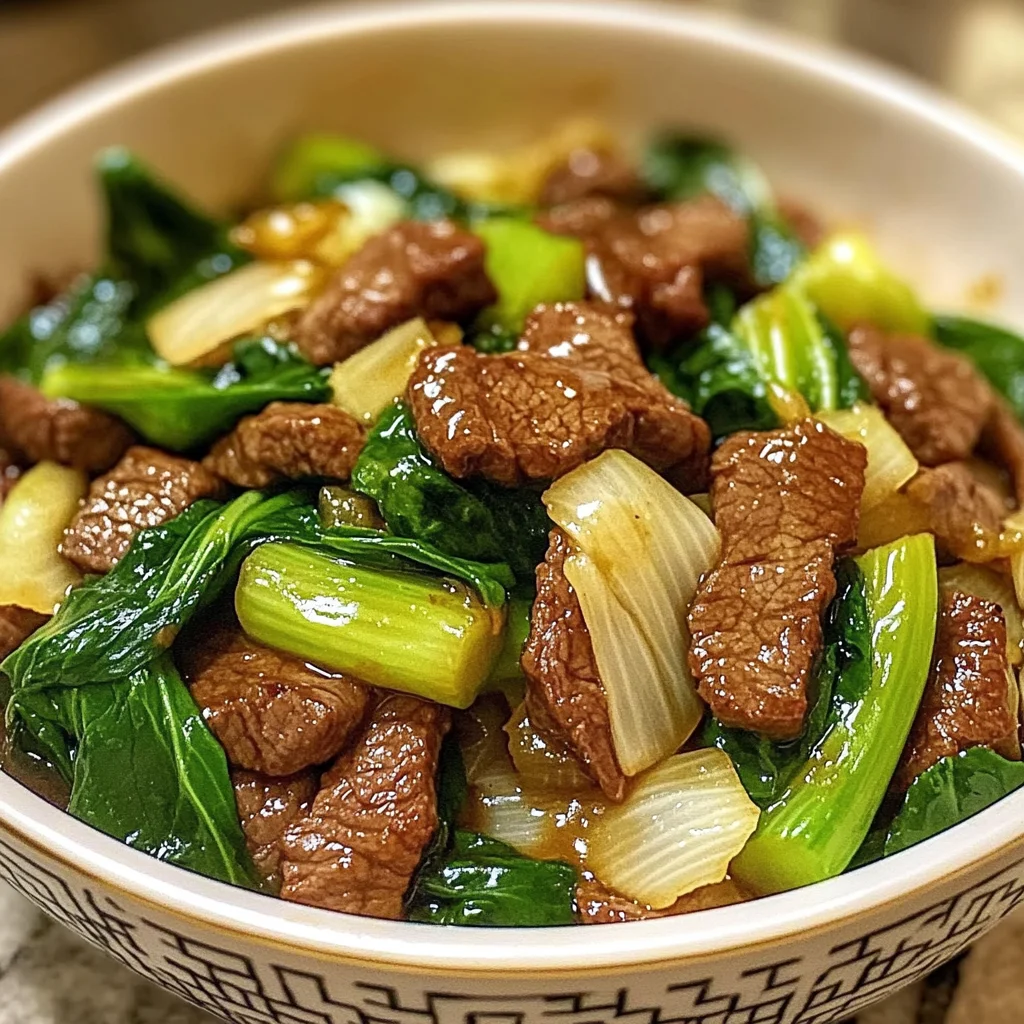 Beef and Bok Choy Stir Fry