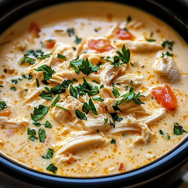 Crock Pot Creamy Chicken Parmesan Soup