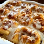 Easy Cinnamon Roll Apple Cobbler