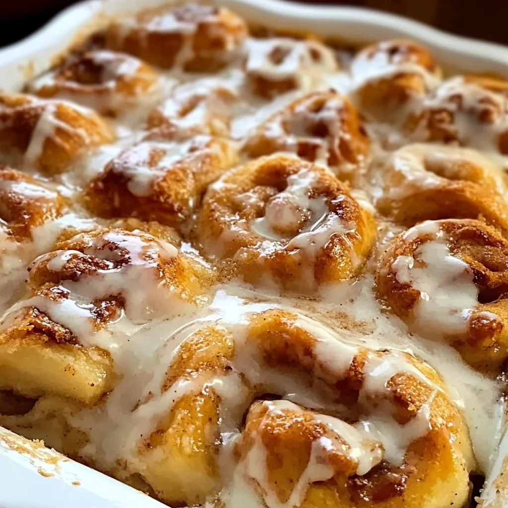 Easy Cinnamon Roll Apple Cobbler