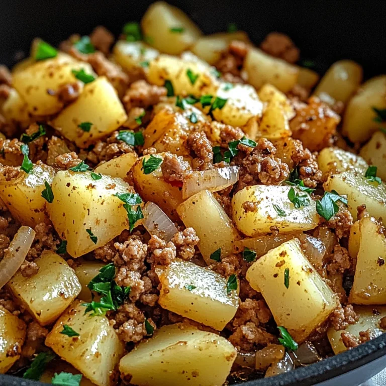 Ground turkey with potatoes