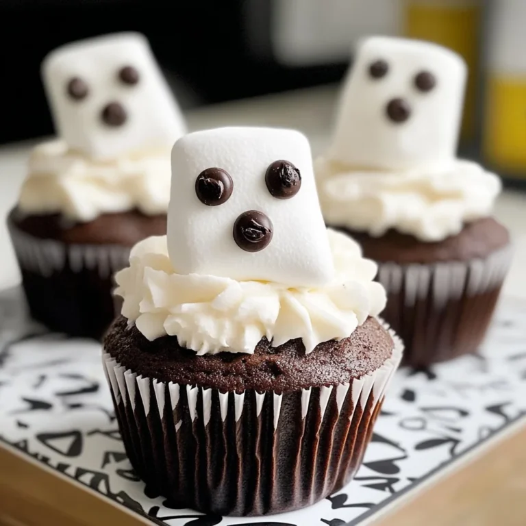 Marshmallow Ghost Cupcakes