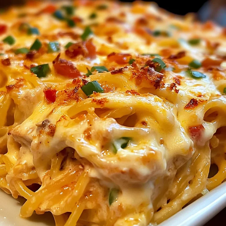 Spicy Southern Cheesy Chicken Spaghetti Casserole
