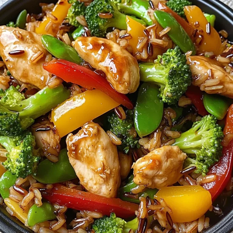 Wild Rice Chicken Stir-Fry with Fresh Veggies